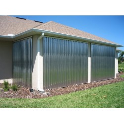 Hurricane Storm Panels | Aluminum 2" Profile | Custom Cut